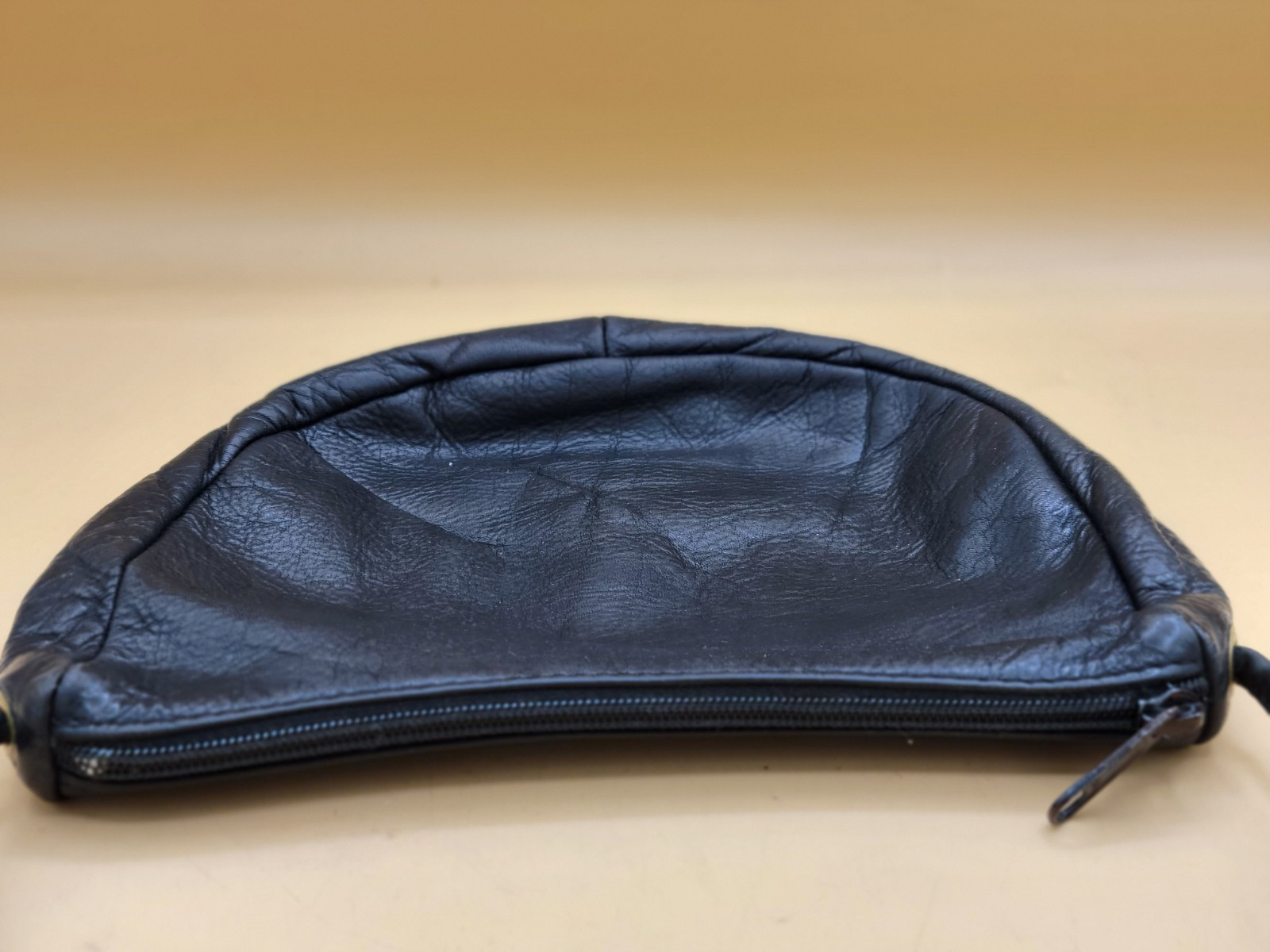 Black Cashmere Leather Crossbody Bag, By Sonoma 8 ×6 × 2 1/2 In.