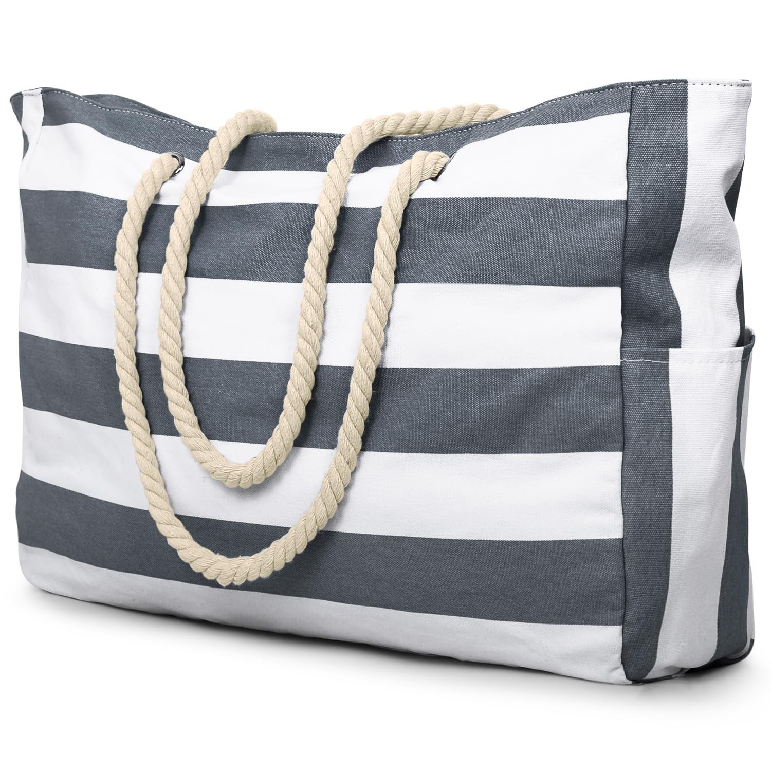 Beach Bag Large Beach Tote Bag for Waterproof Sandproof Swim Pool Bag With Zi…