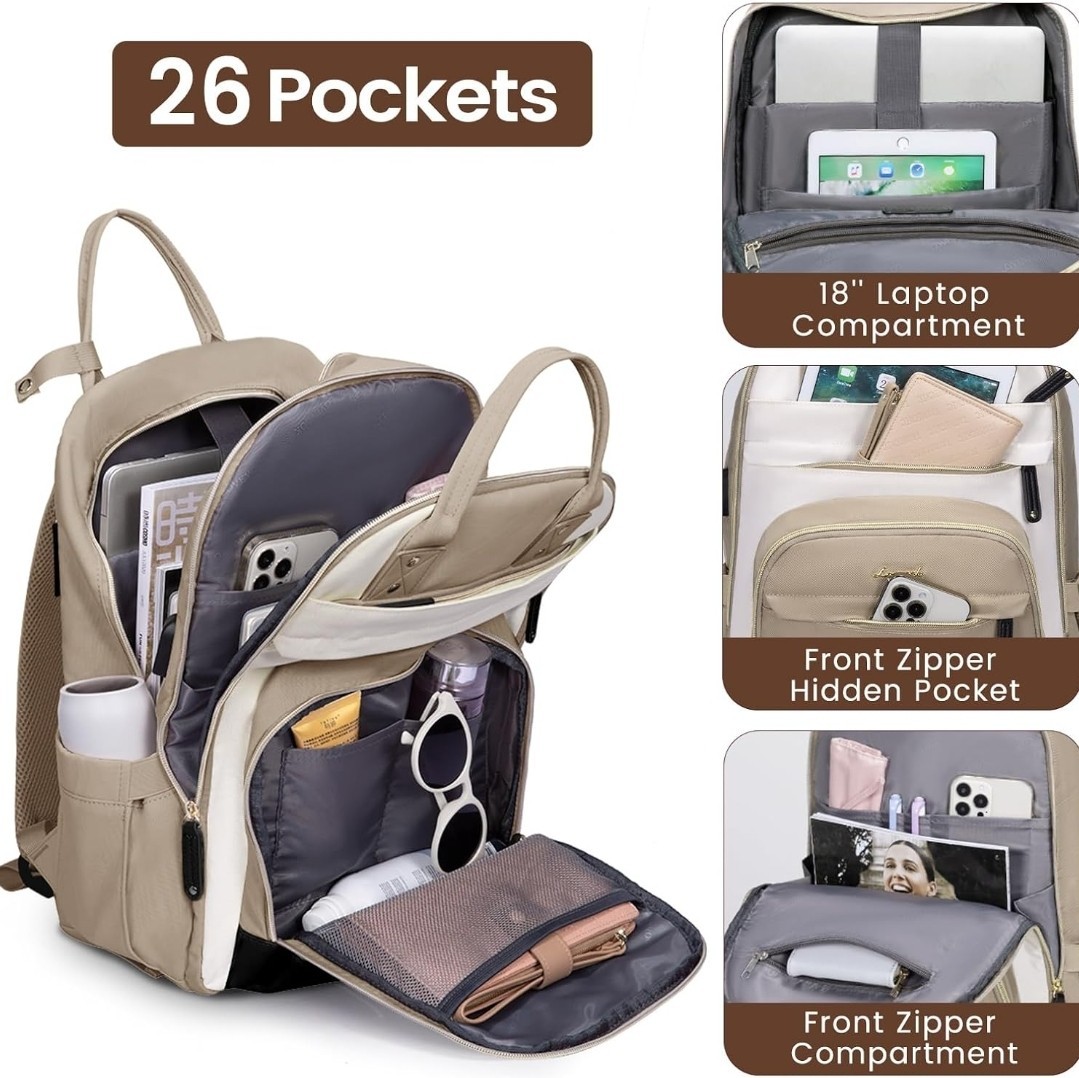 LOVEVOOK Backpack for Women,Laptop Backpack Women,Fits 18 Inch Laptop Bag,School