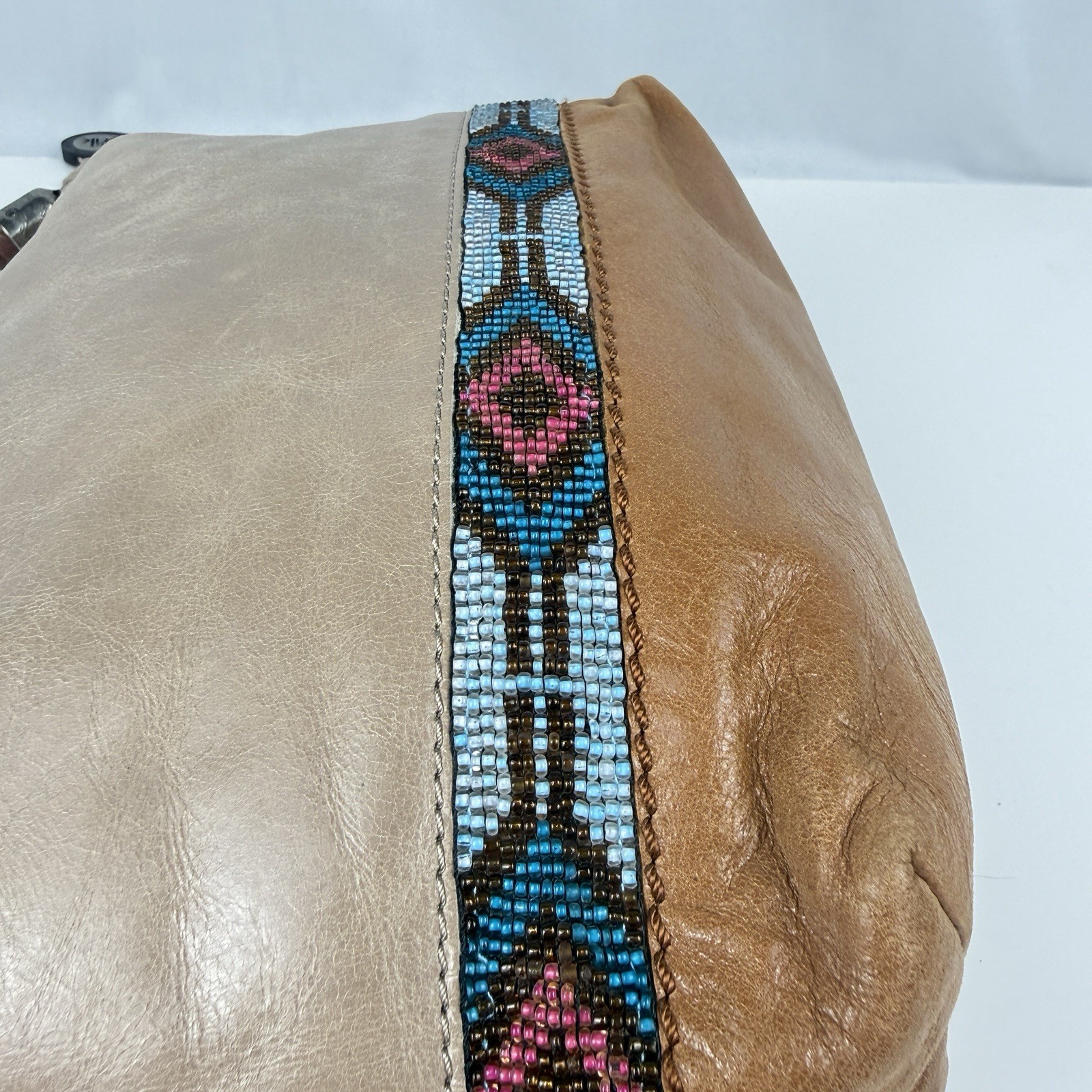 The Sak Indio Hobo Aztec Southwestern Shoulder Bag Tote Purse 10×7.5×3.5″