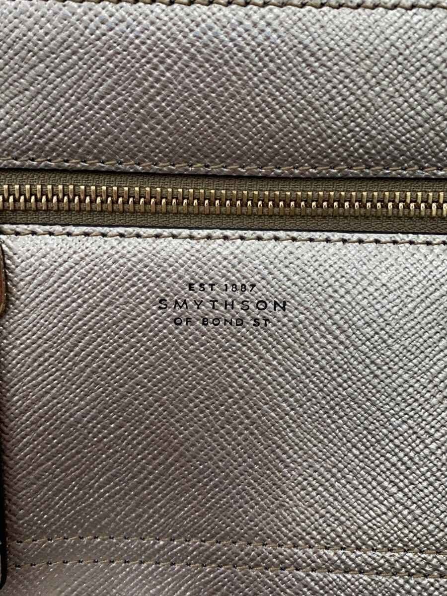 SMYTHSON Shoulder Bag Leather SLV Plain