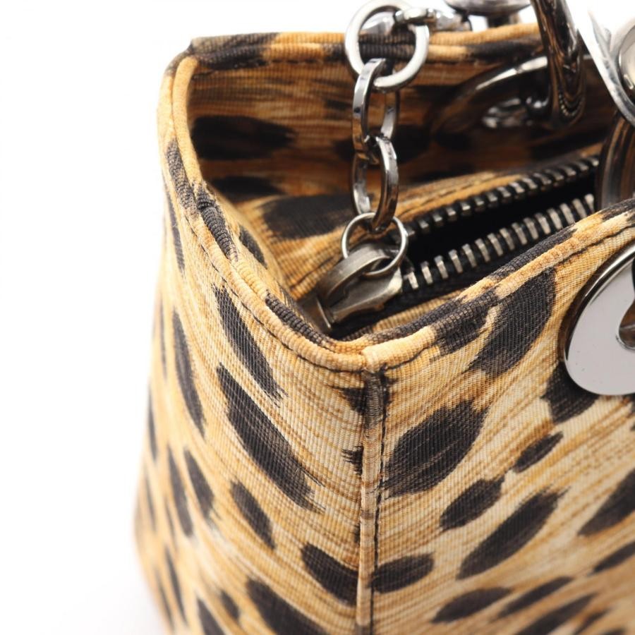 DIOR Bag: LADY DIOR Leopard Beige/Black W24H20D11cm w/strap;