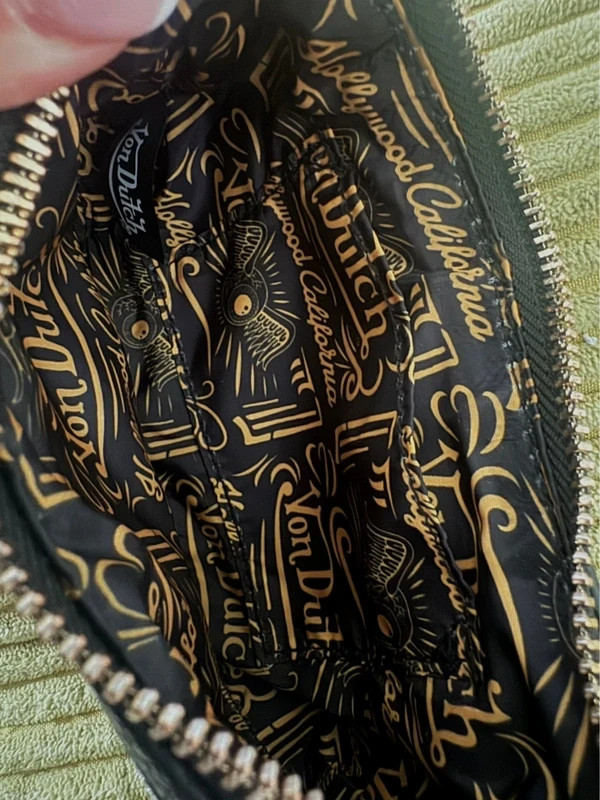 Von Dutch Gold Leopard Shoulder Bag