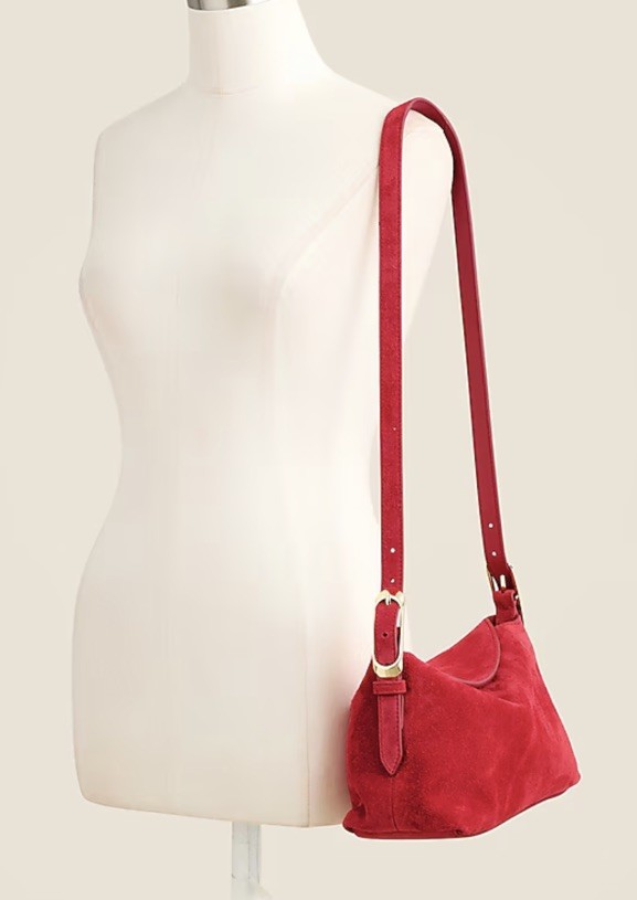 J Crew Berkeley Small Shoulder Bag Radiant Ruby NWT