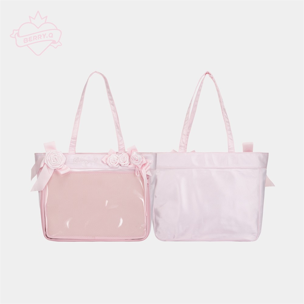 Anime 42cm Rose Square Itabag Backpack Shoulder Tote Bag Handbag Crossbody Gift