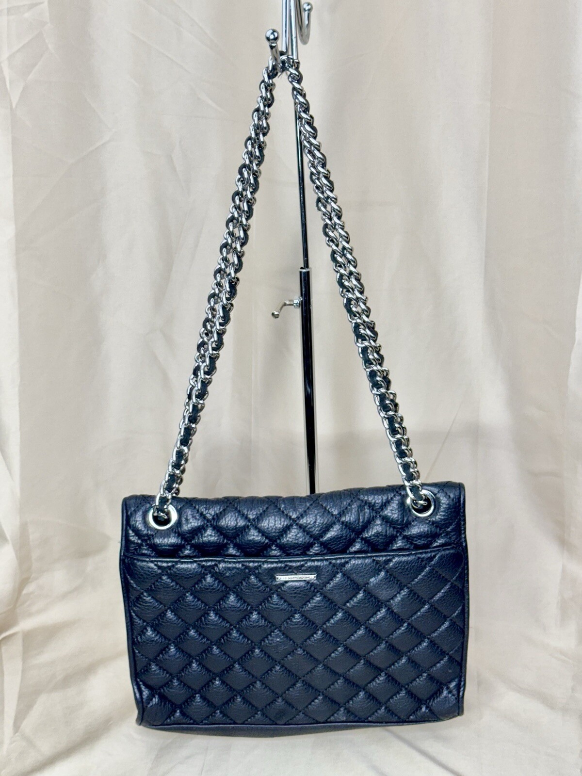 Rebecca Minkoff Quilted Affair Black Leather 11 Inches Shoulder Bag
