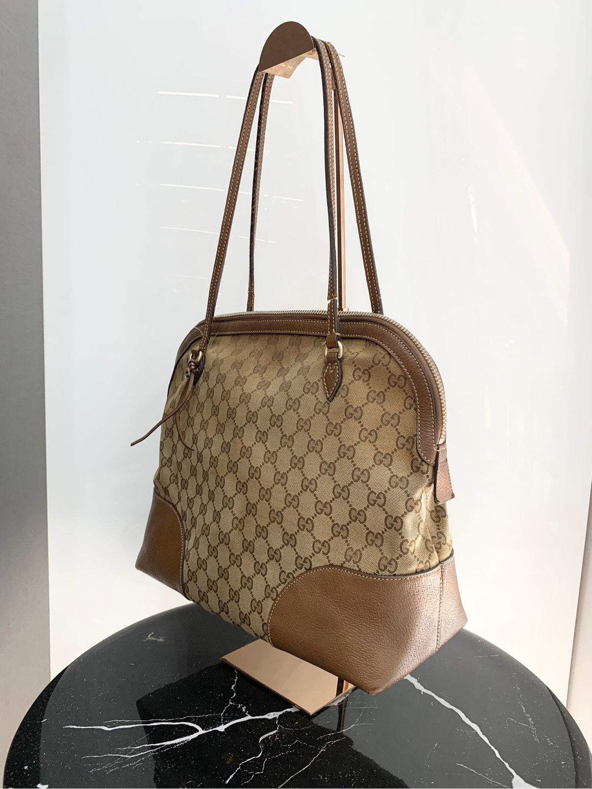 Gucci Pre-Owned Authentic Tote Brown 323673-KH1BG-9783 Canvas