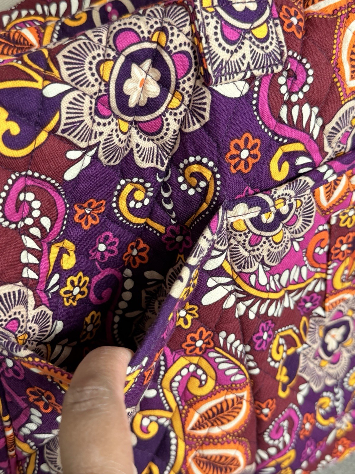 Vera Bradley Retired Safari Sunset Quilted XLarge Carry On Travel Bag Duffel Bag