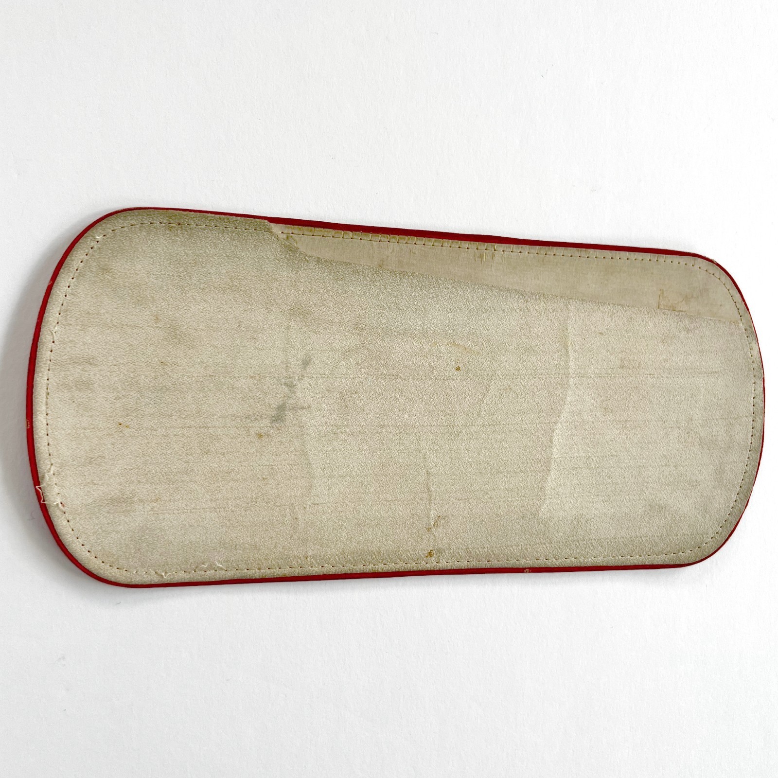 VTG Pekingese Dog Graphic Clutch Bag Silk Texture Red Novelty Flat Purse