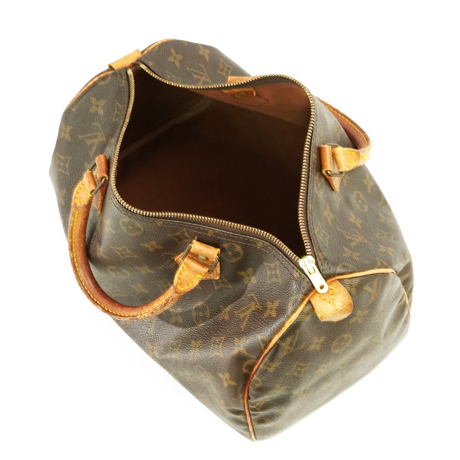 LOUIS VUITTON LV Monogram Speedy 30 M41526 Hand Bag Brown VI0911 Auth #56793A