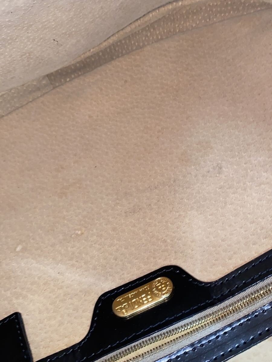 FENDI Zucca One Shoulder Shoulder Bag Canvas Black