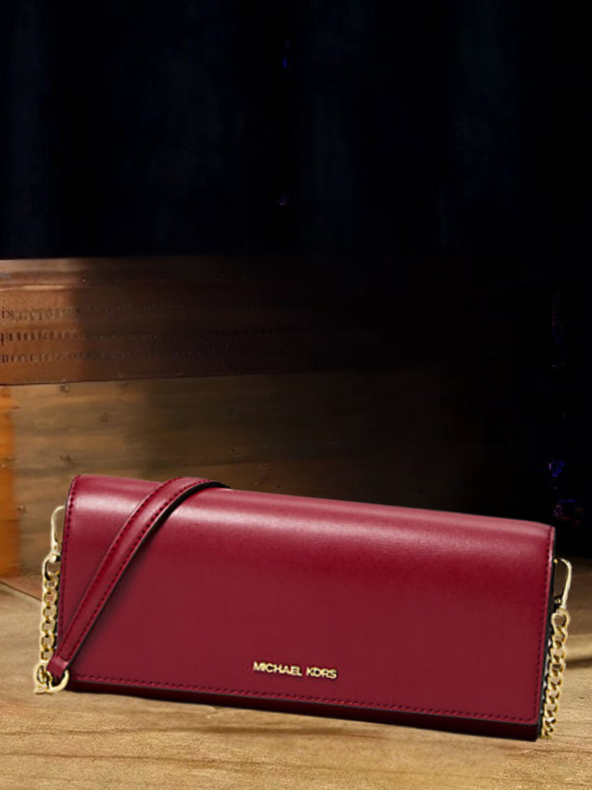 Michael Kors Jet Set Women Medium Leather Chain Flap Clutch Xbody Bag Variation