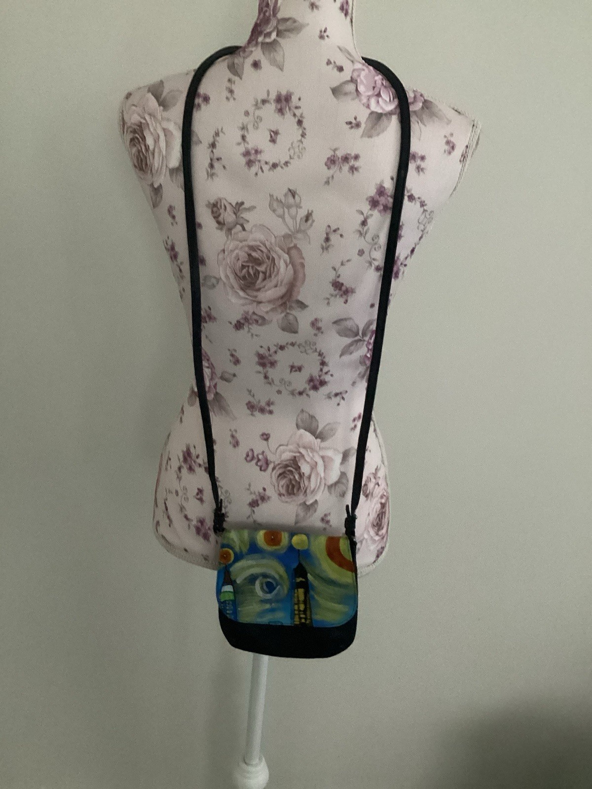 SHARIF 1827 NY Handbag HANDPAINTED Shoulder Crossbody Purse