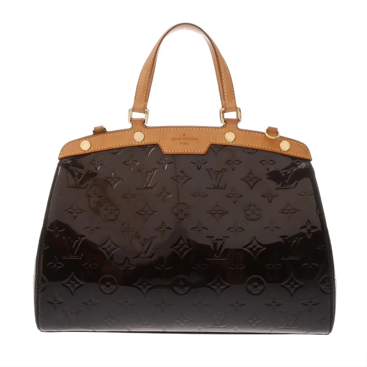 Louis Vuitton MM 2WAY M91619 Handbag Monogram Vernis Purple #WB5628