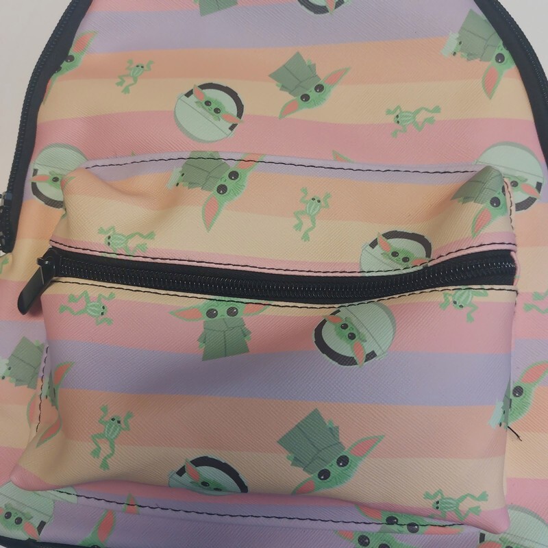 Bioworld Star Wars Grogu Mini Backpack Womens Pink Baby Yoda Frog Bag 11×9 New