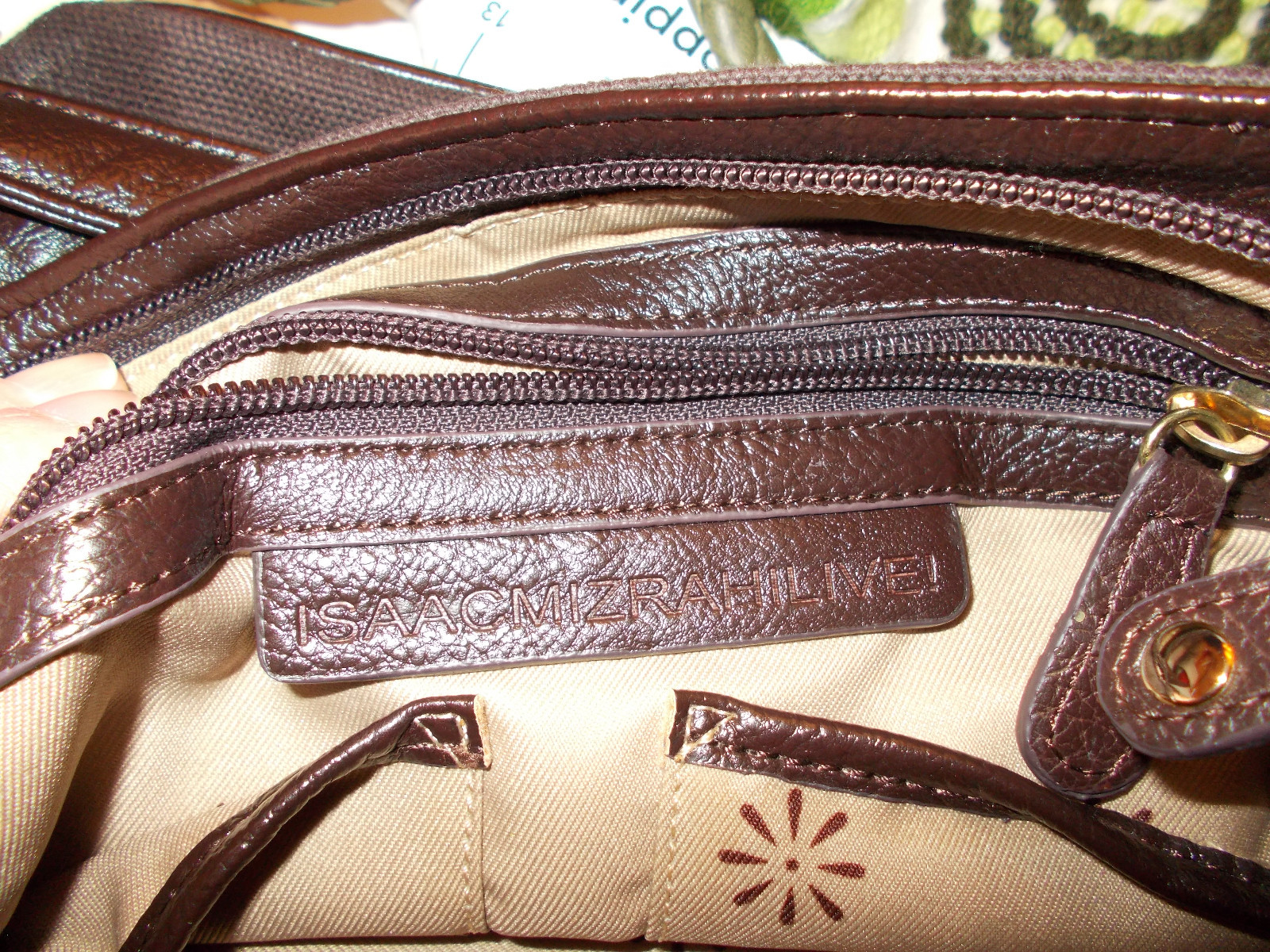 Isaac Mizrahi LIVE Brown Crossbody Adjustable Small Handbag