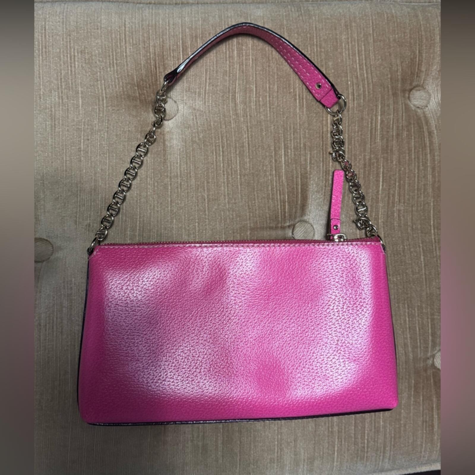 Kate Spade Wellesley Byrd Shoulder Bag Neda Wallet Set Fuchsia Gold Chain Accent