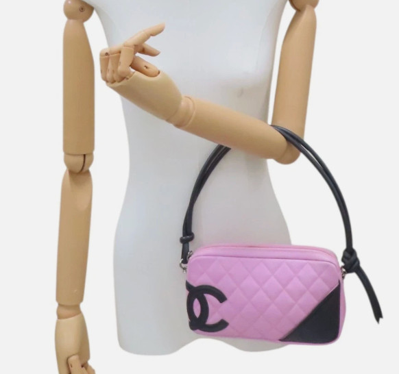 Chanel Cambon Pochette Pink Bag Authentic Great Condition Y2K