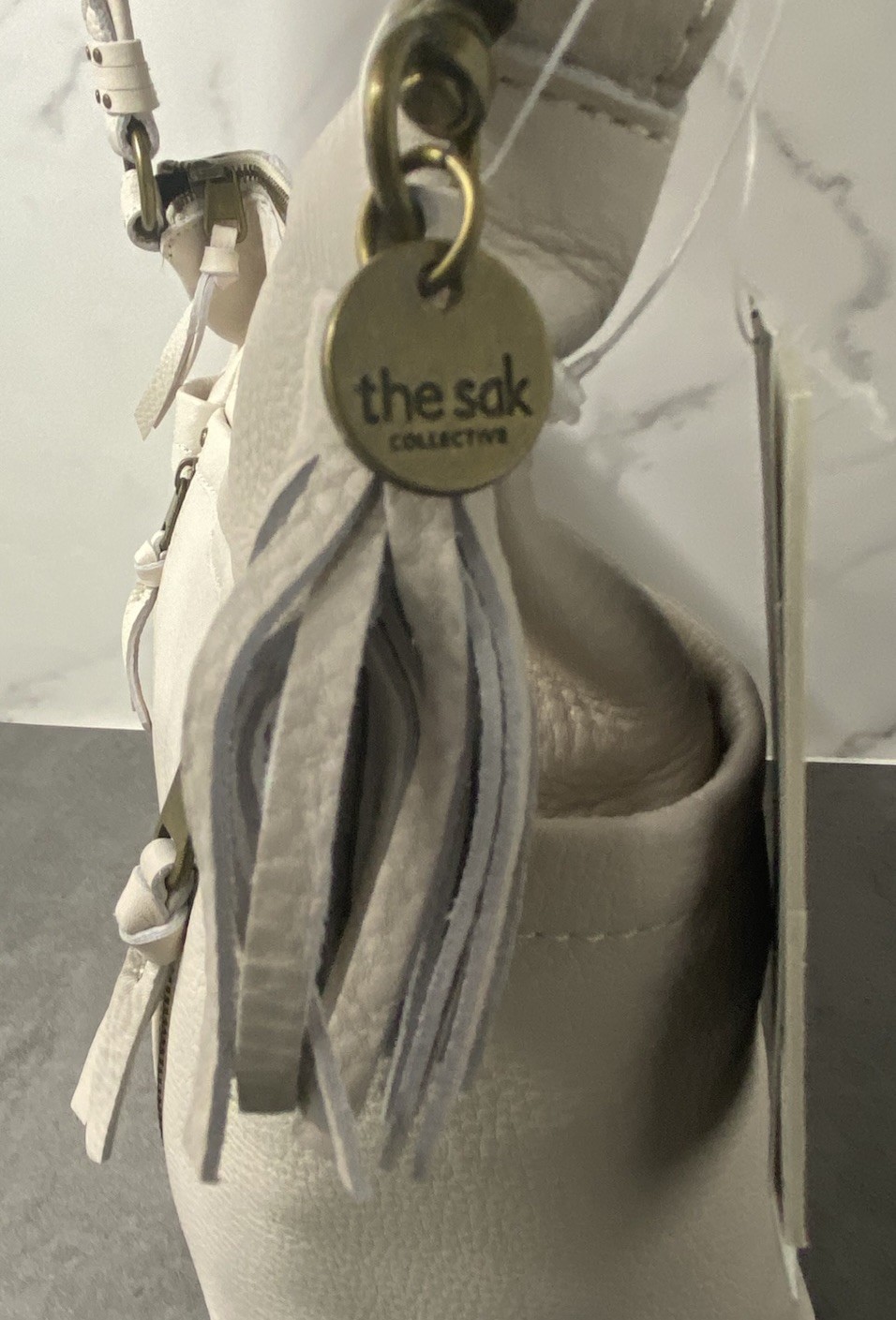 The Sak Collective Ladera Soft Leather Purse Stone 108111 NWT