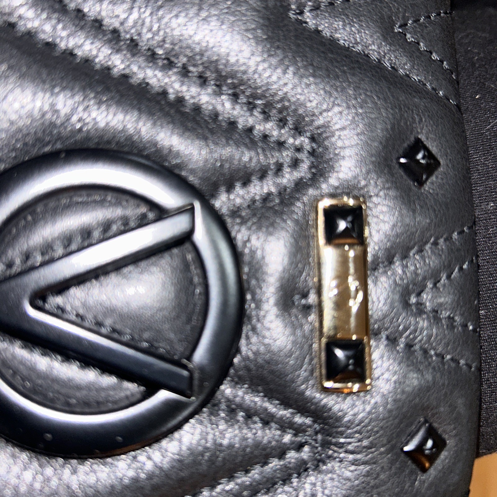 Valentino Quilted Purse Size 11 Wide By Seven High By 2 Inches Wide.