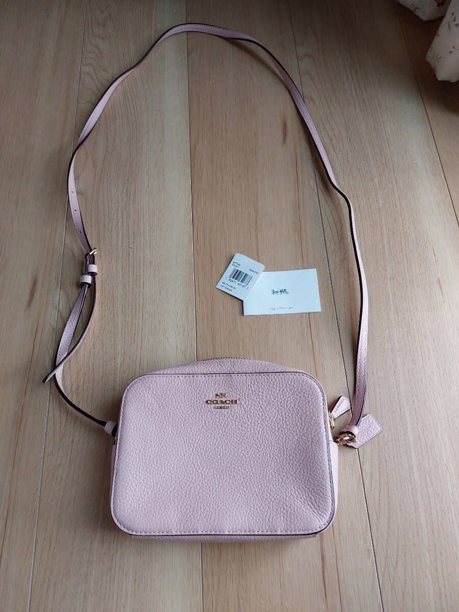 COACH Shoulder Bag Leather Mini Jamie Camera Bag True Pink