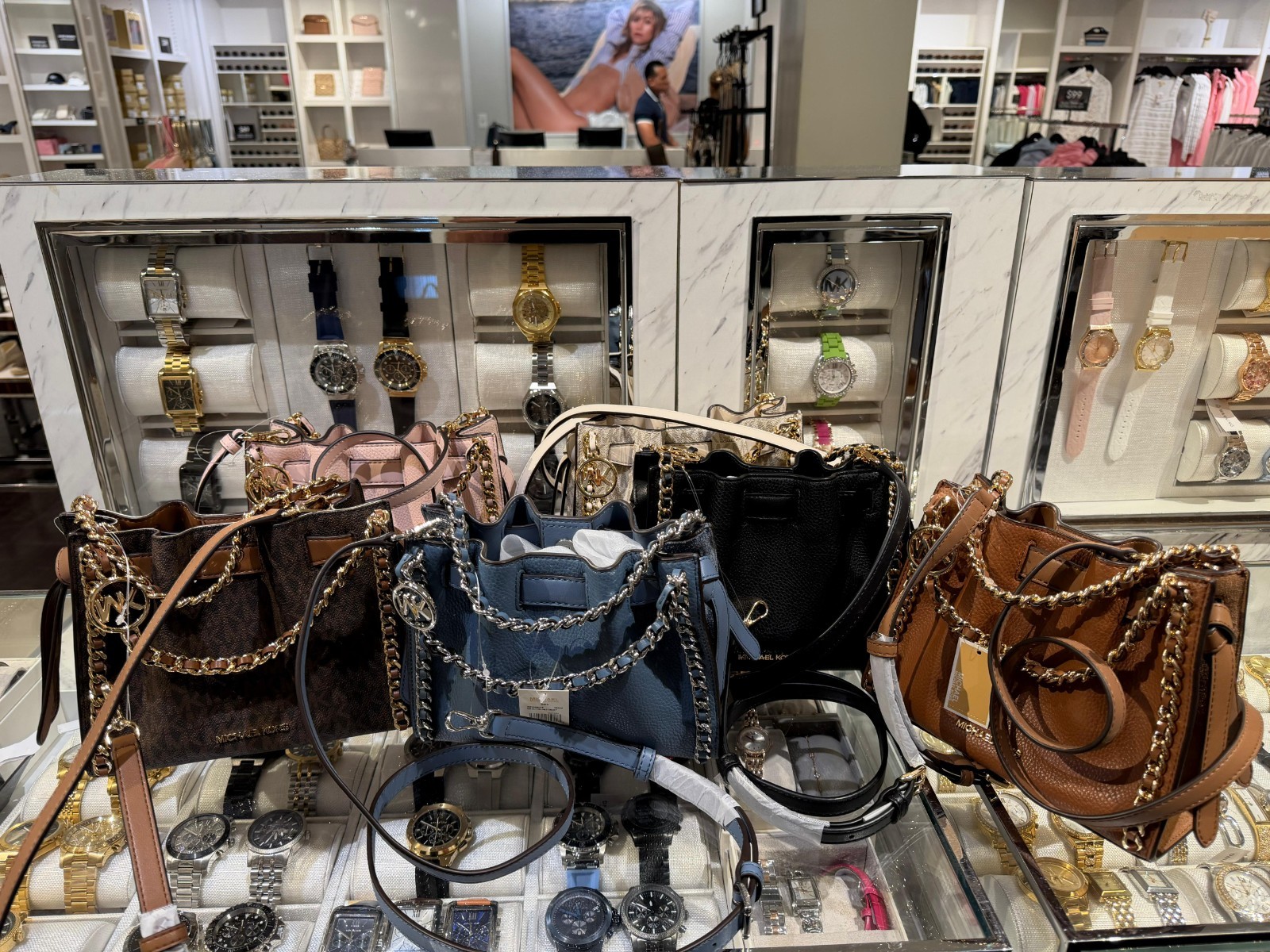 Michael Kors Mina Small Crossbody MK Bag Handbag Purse Messenger Shoulder Women