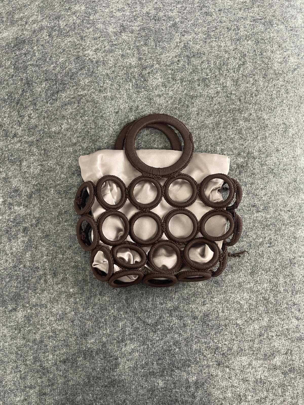 Handmade Bag Spiral Geometric Handbag Clutch Strap Top Handle N302