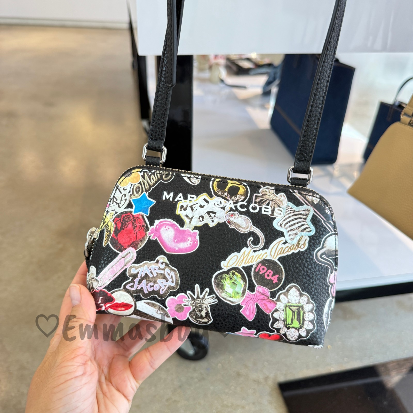 MARC JACOBS Mini Leather Crossbody 4F6SMN236S01 Black $ $178