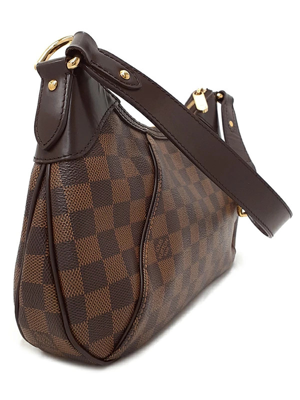 Louis Vuitton Damier Thames PM N48180 Canvas Red Shoulder Bag Women’s #TB3564