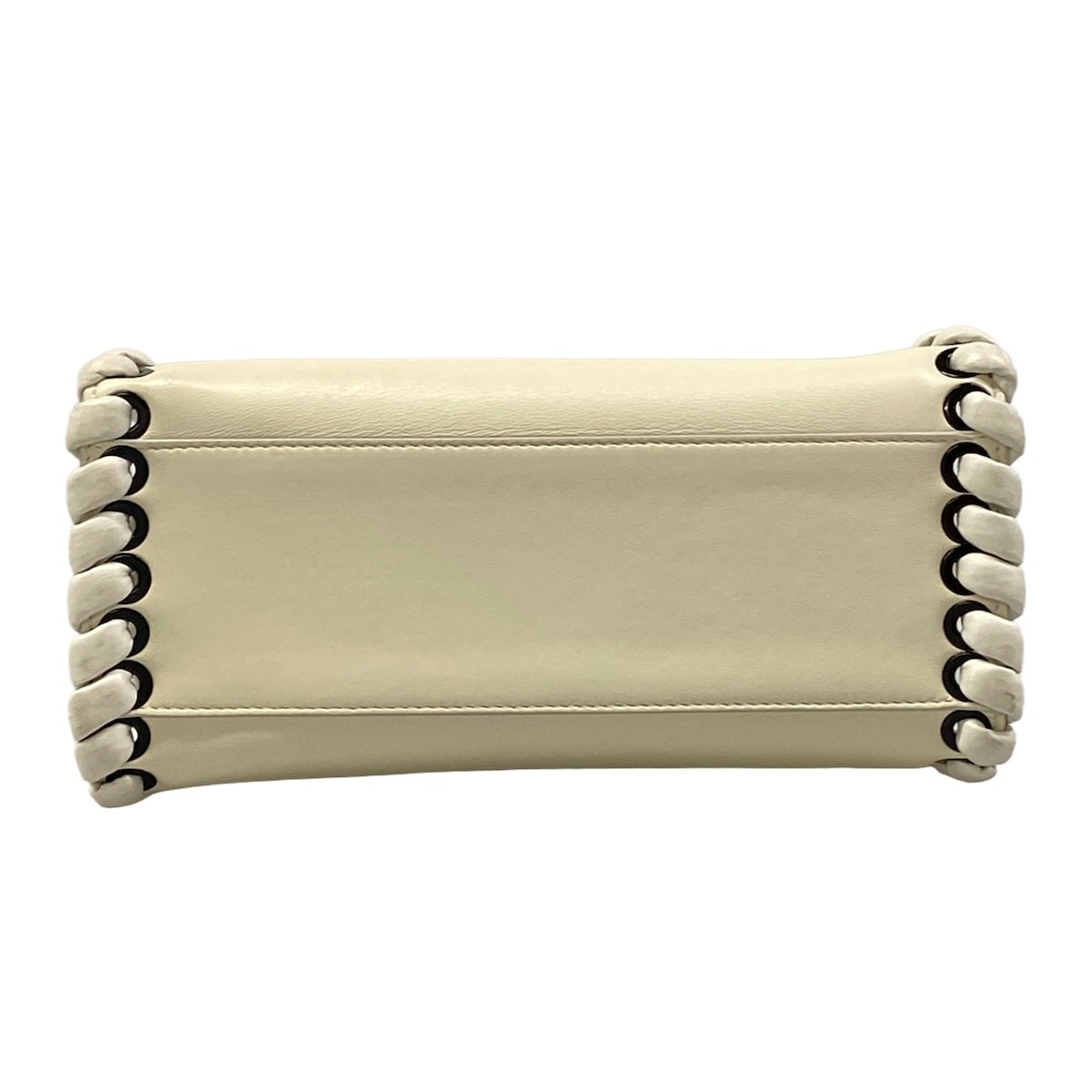 FENDI Peekaboo Iconic Small 8BN244 White Leather Handbag