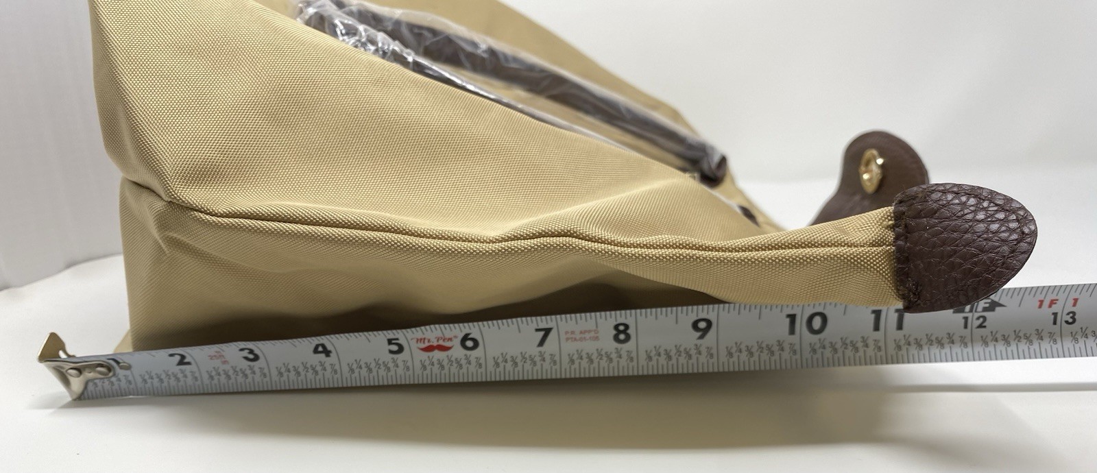 Tanger Outlets Classic Nylon Travel Tote Bag Faux Leather Handles