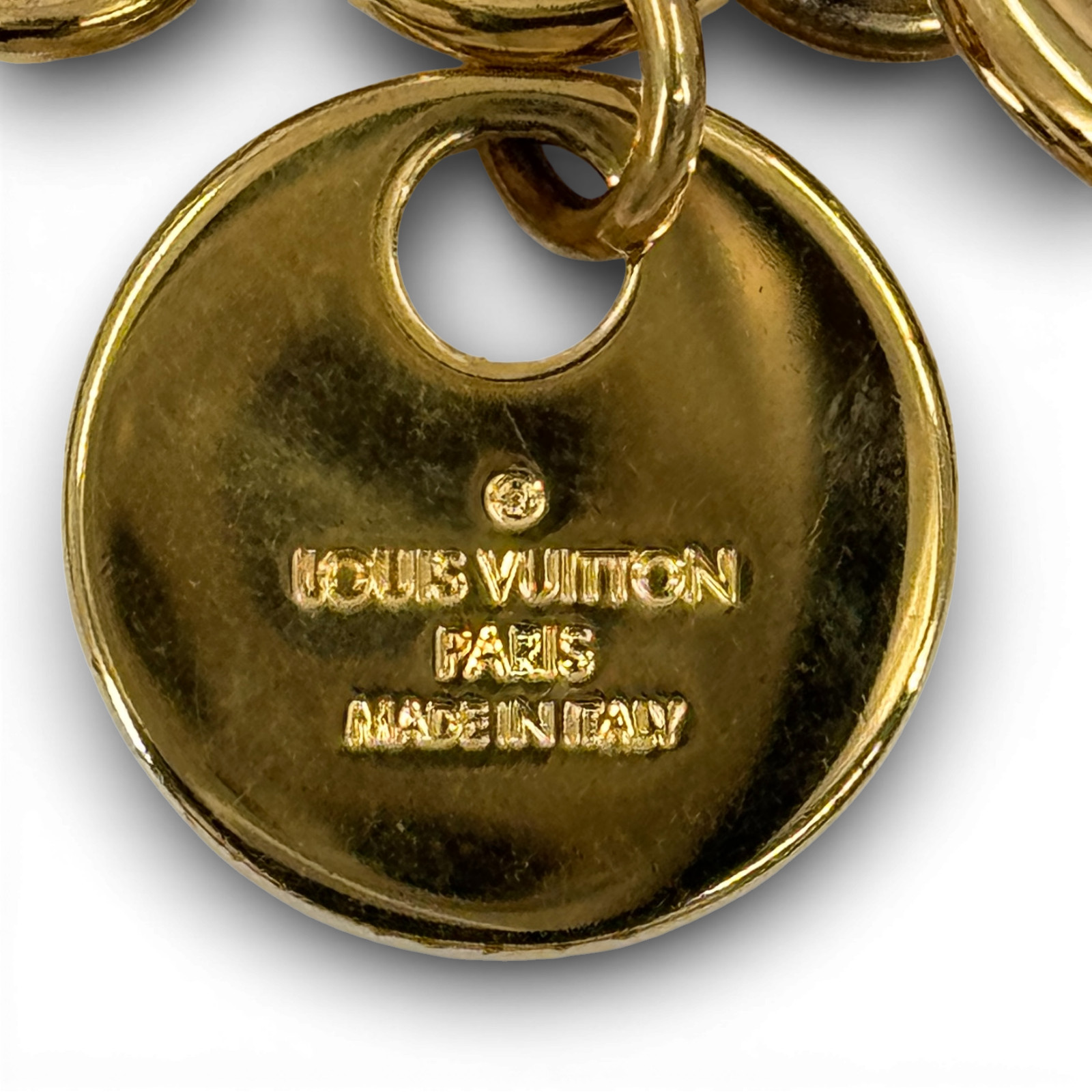 LOUIS VUITTON Porte Cle Logo Circle Bag Charm M68000