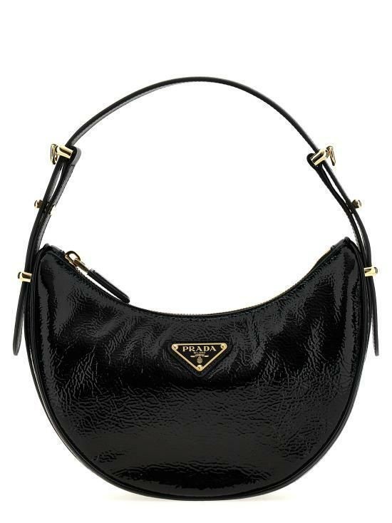 Prada NaPlaque Patent Leather Shoulder Bag 1BC194 2DNT F0002 142600144 [P]