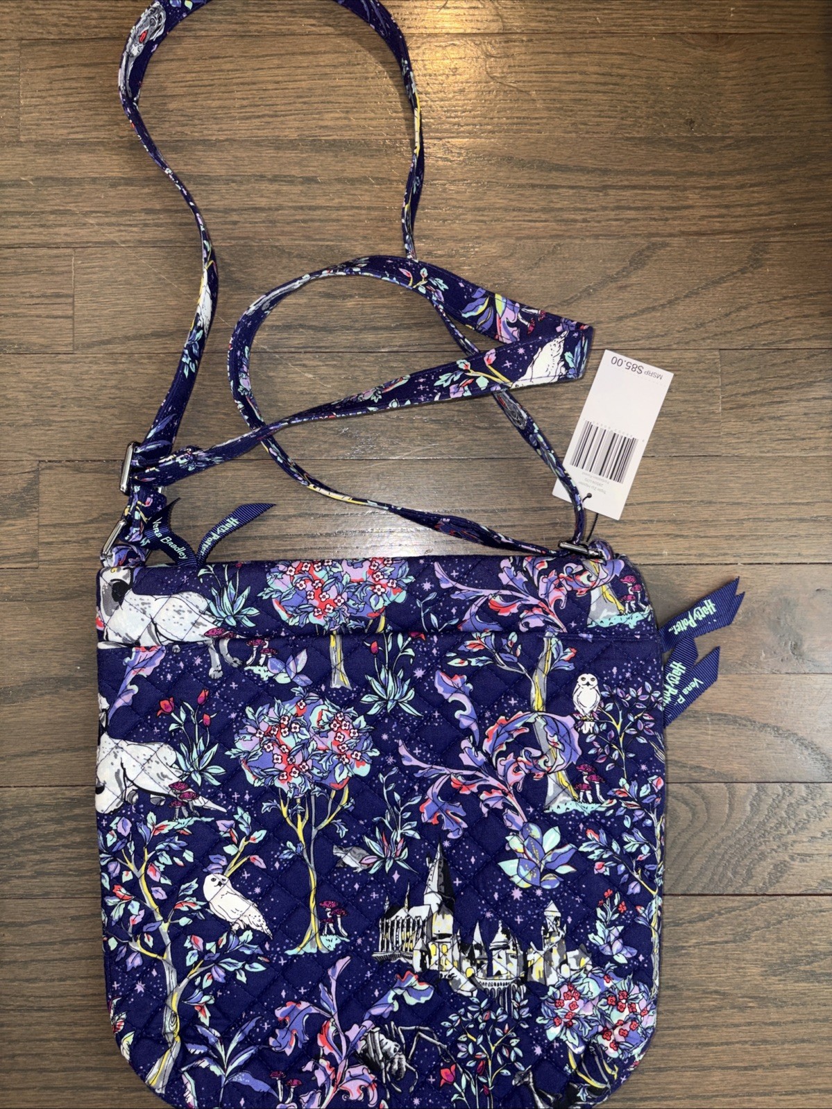 Vera Bradley Harry Potter Triple Zip Hipster Purse Forbidden Forest NWT