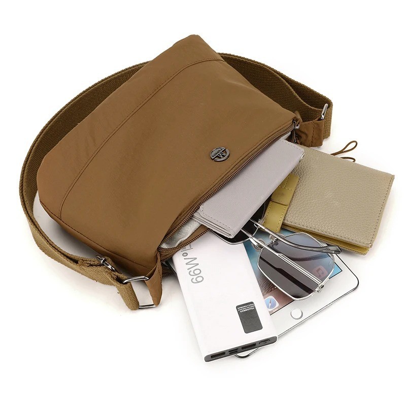 Women’s Waterproof Nylon Crossbody Bag Multi Pocket Big Capacity Shoulder Hand