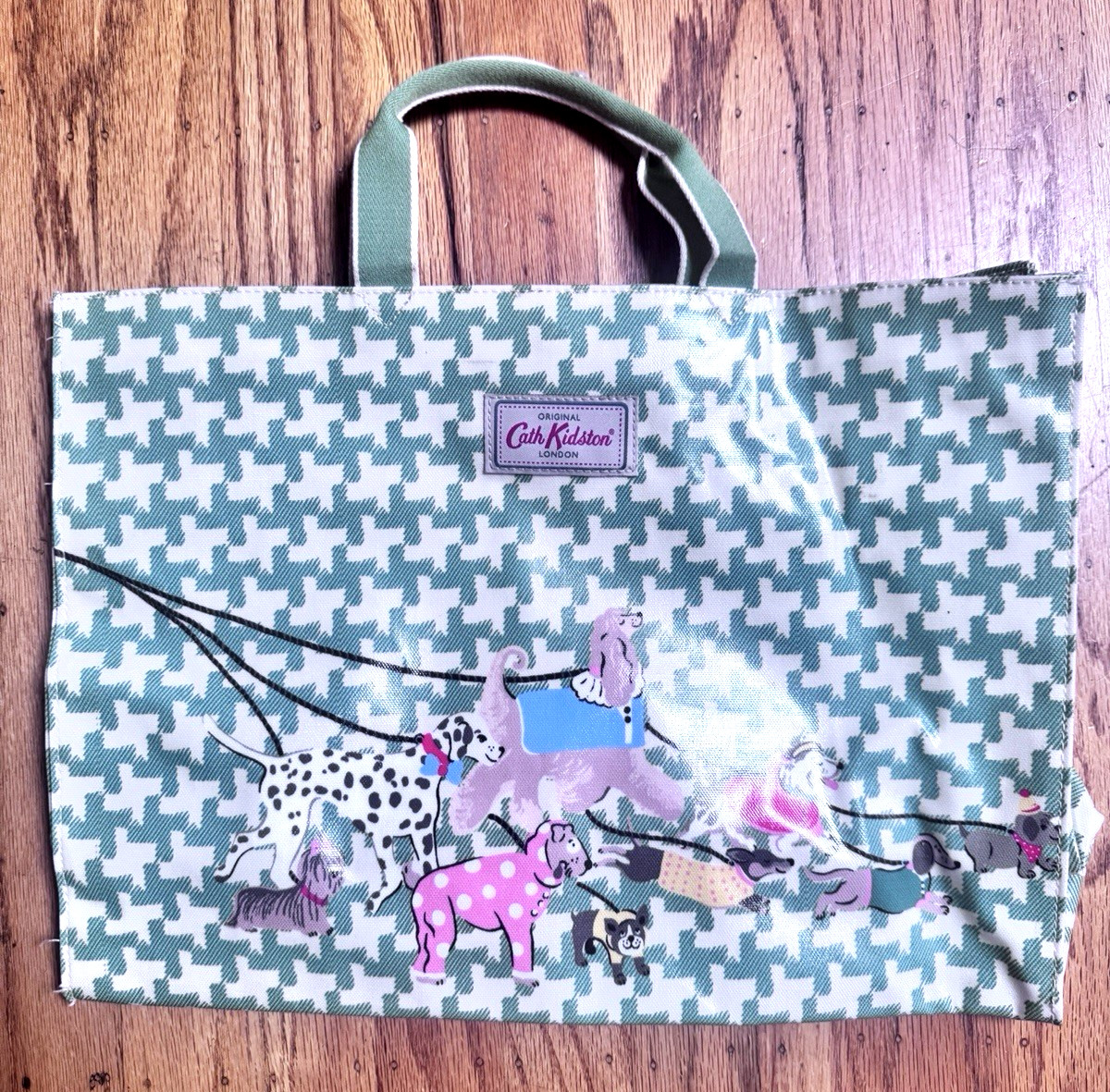 Cath Kidston Dogs in the Park Book Bag/Tote NWT Dachshunds Poodle