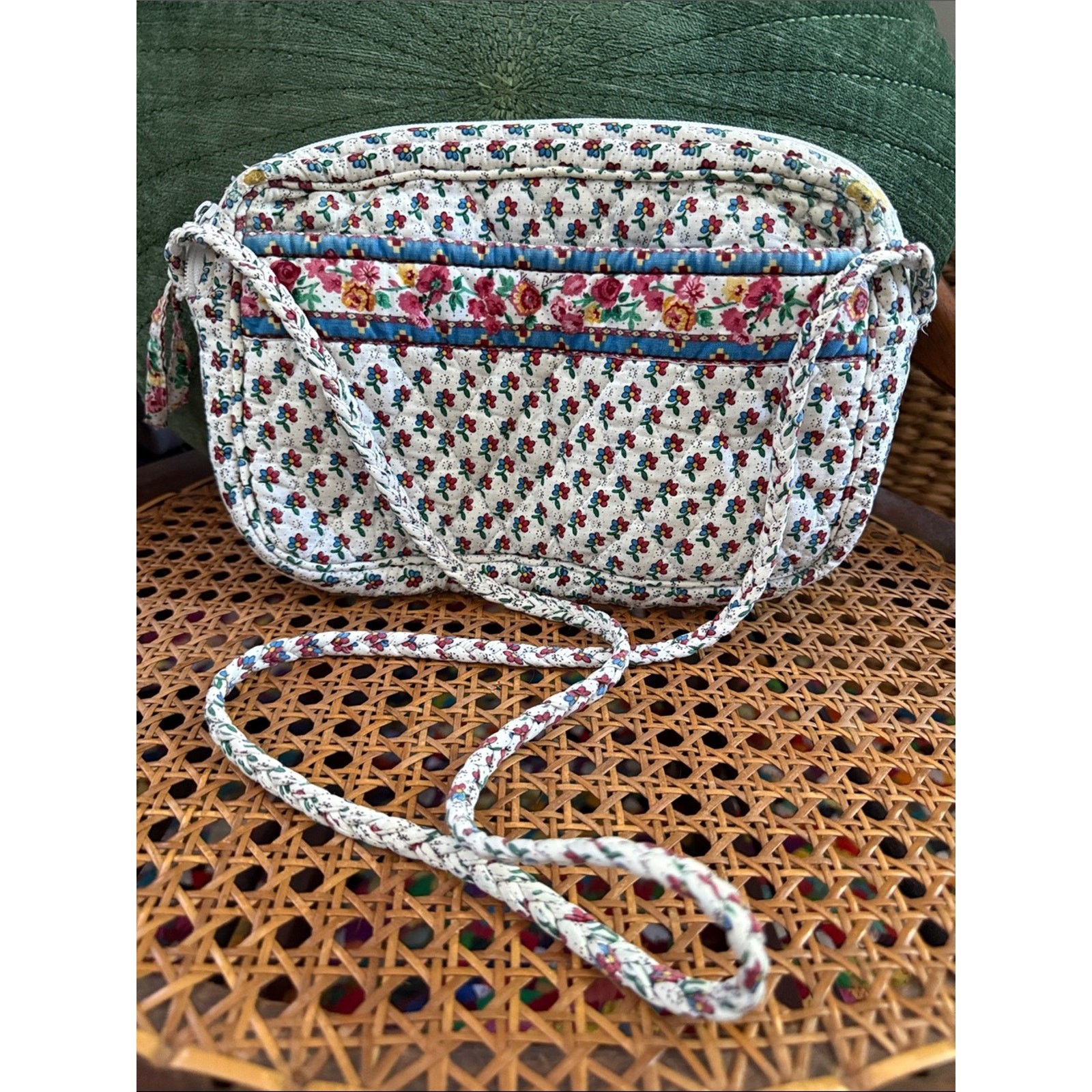 Vintage Vera Bradley Provençal Prairie French Country Calico Quilted Crossbody