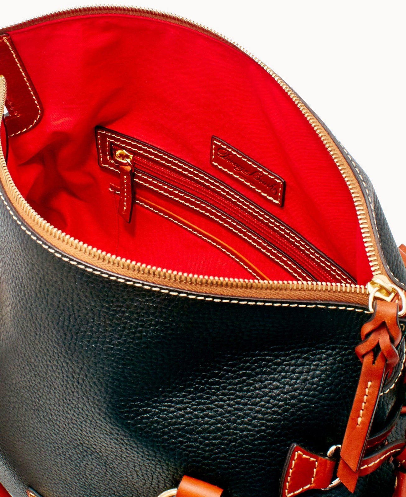 NWT Dooney & Bourke Pebble Grain Large Satchel Black $528
