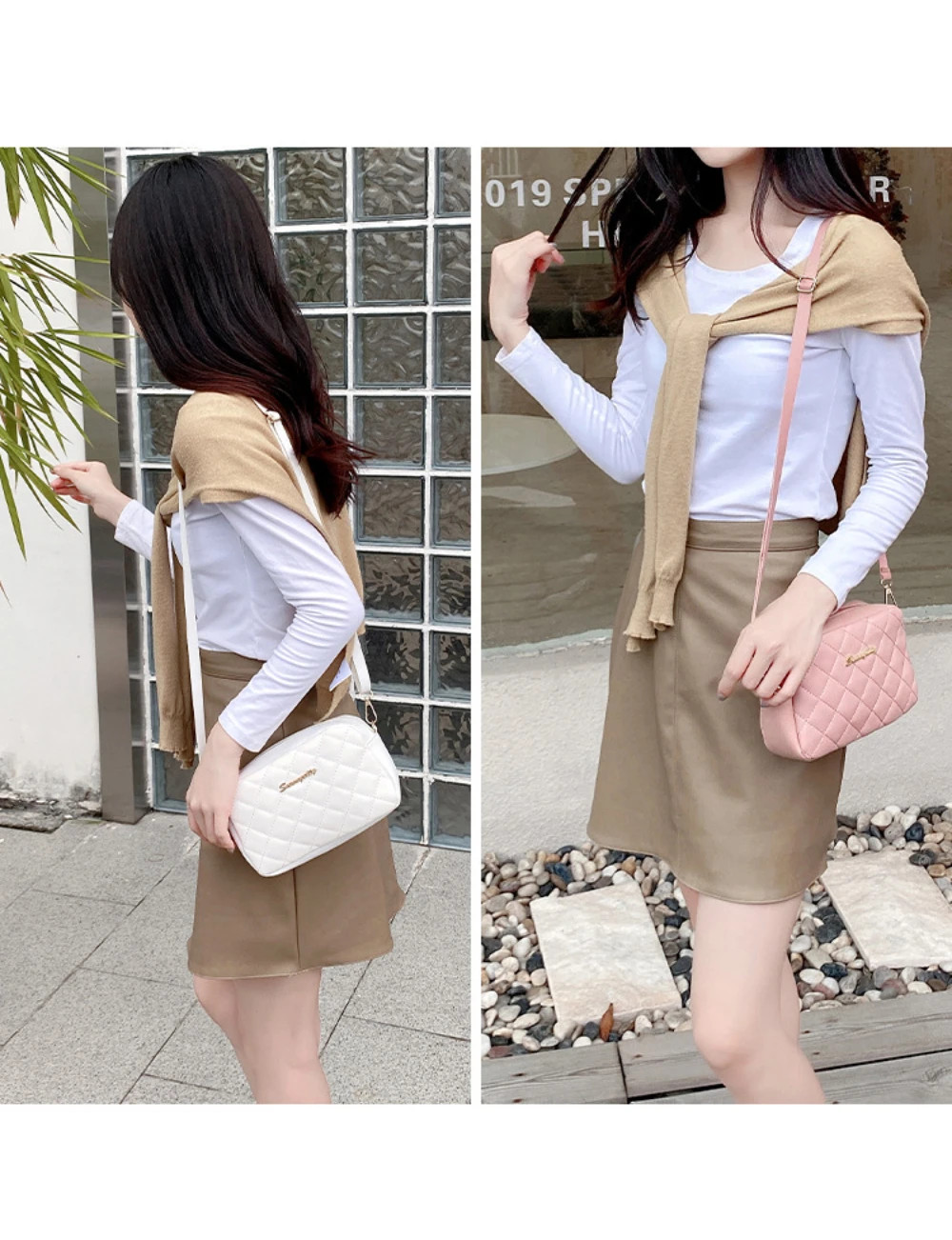 Tassel Small Messenger Bag For Women Trend Lingge Embroidery Camera Female