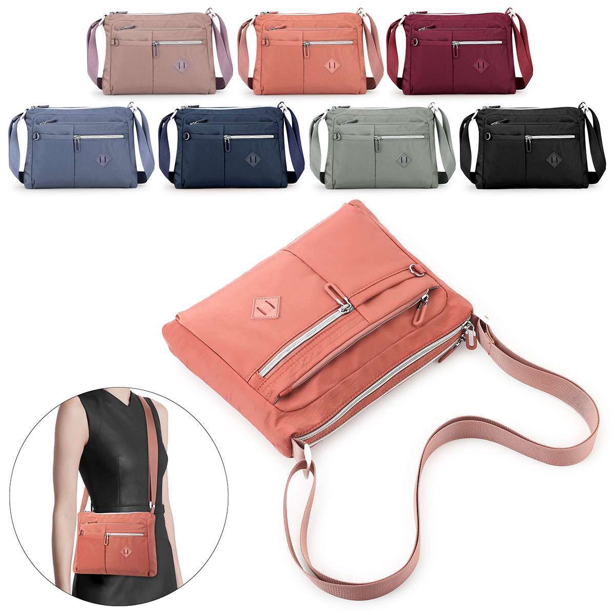 Waterproof Messenger Cross Body Ladies Handbag Bag Shoulder Bag Womens Purse