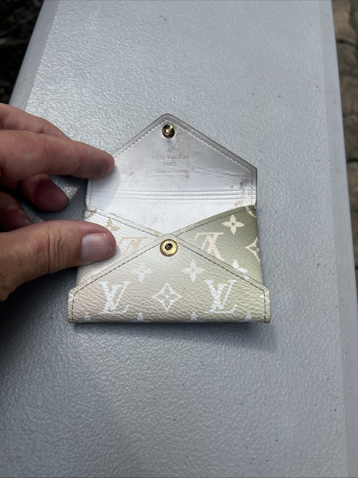 LOUIS VUITTON Pochette Kirigami Monogram/Spring in the City Sunrise Pastel SMALL