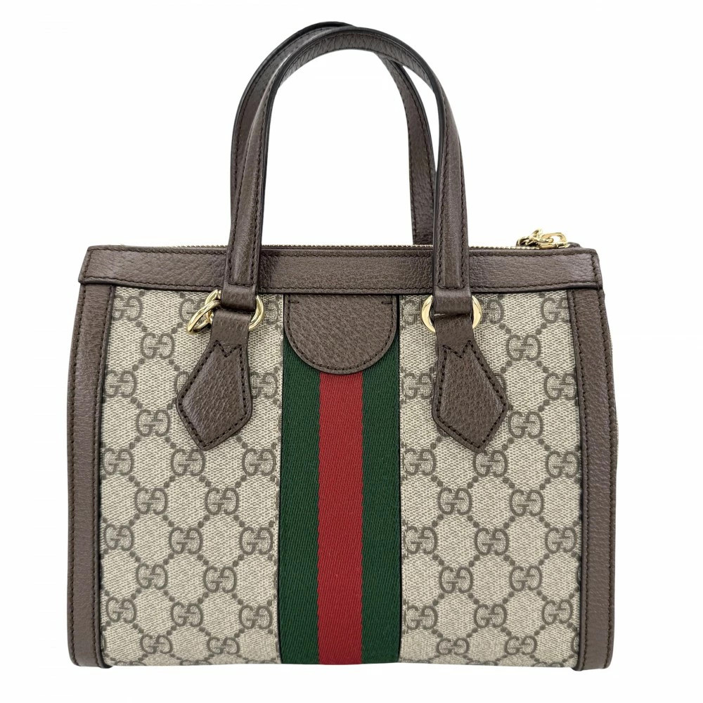 Gucci 2WAY Ladies Ophidia Small Tote Bag Handbag Shoulder Bag GG Supreme Canvas