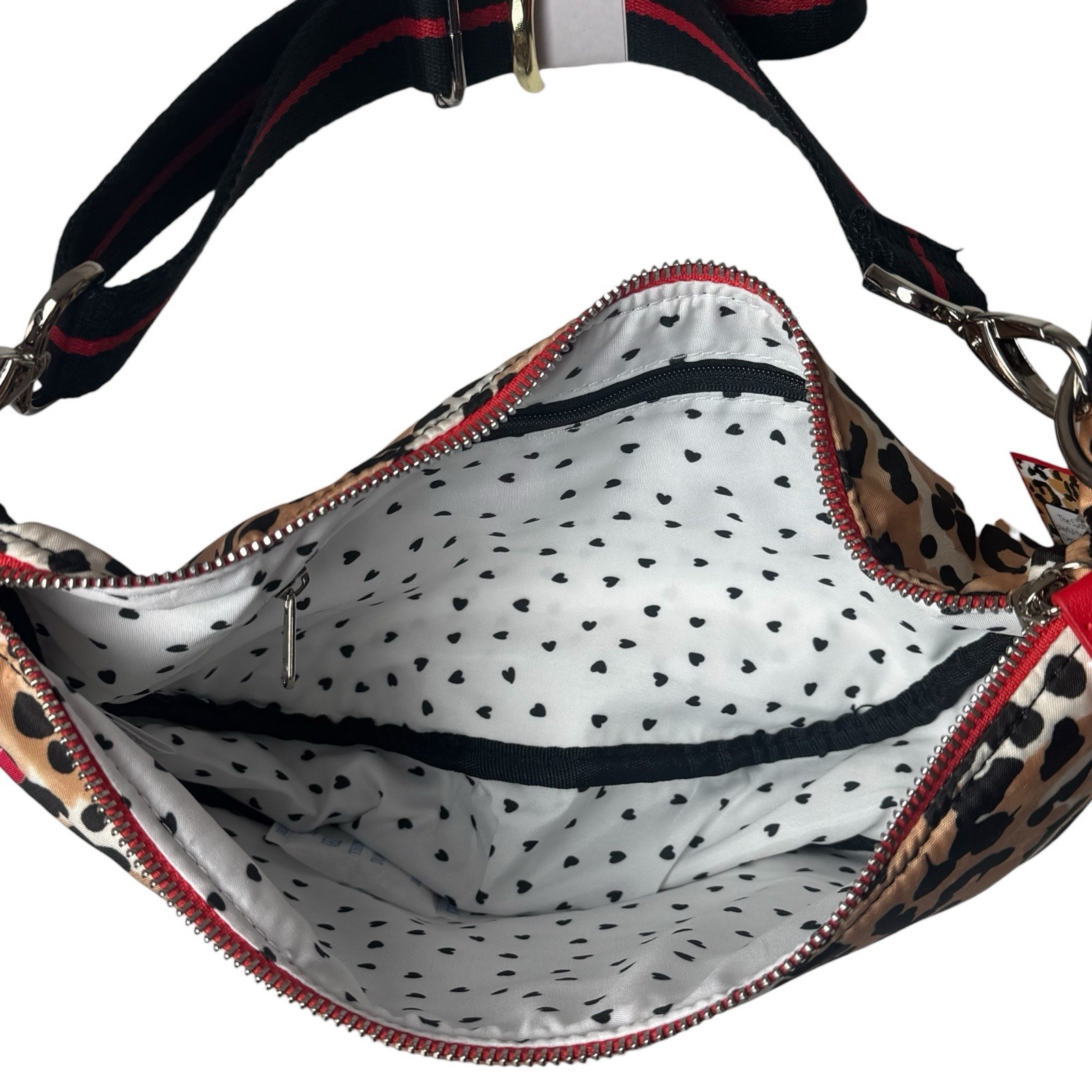 NEW Brighton Spotted Love Swing Bag Leopard Animal Print Travel Chic Luxury