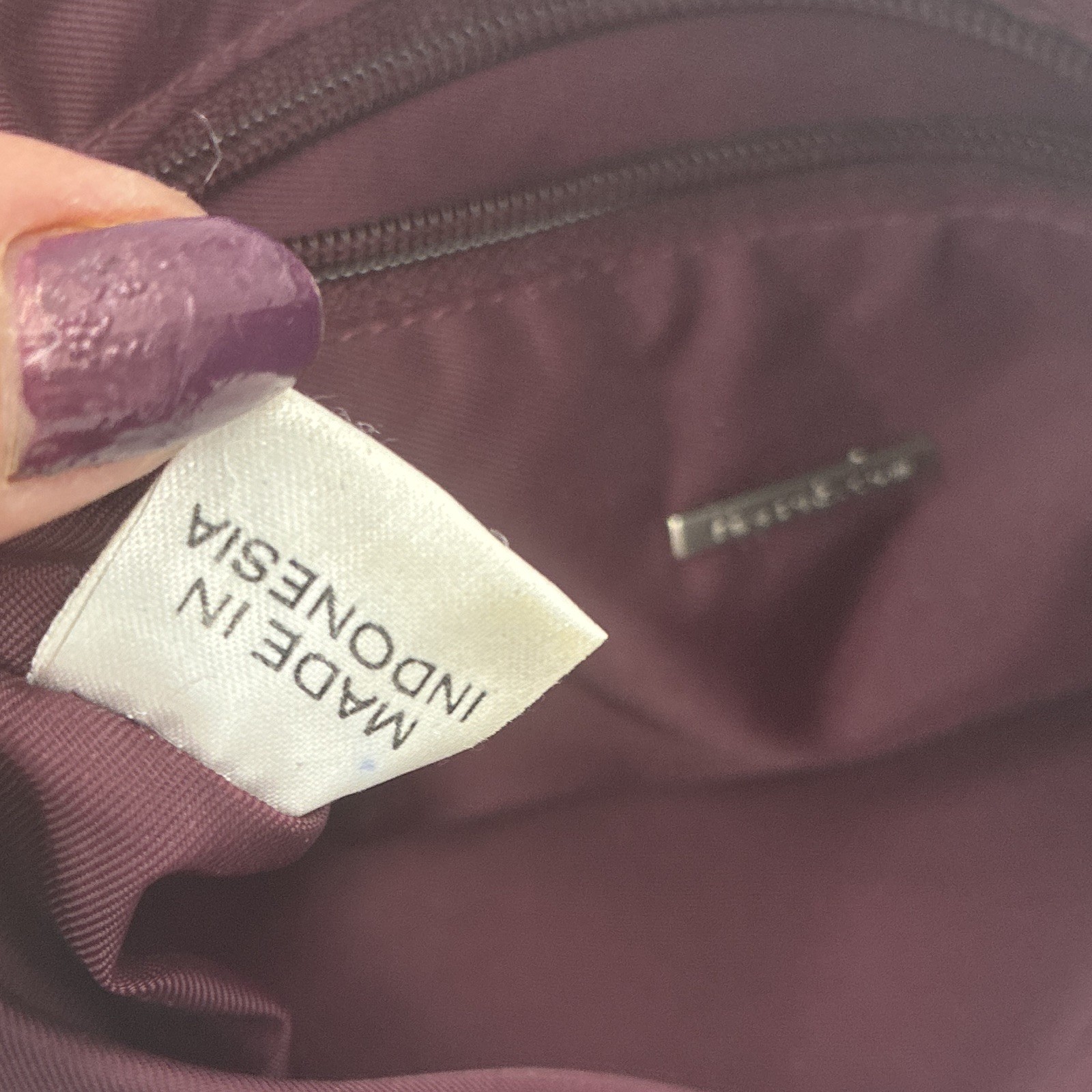 The Sak Burgundy Solid Shoulder Bag, Silver Hardware, Zip, Lined Pockets
