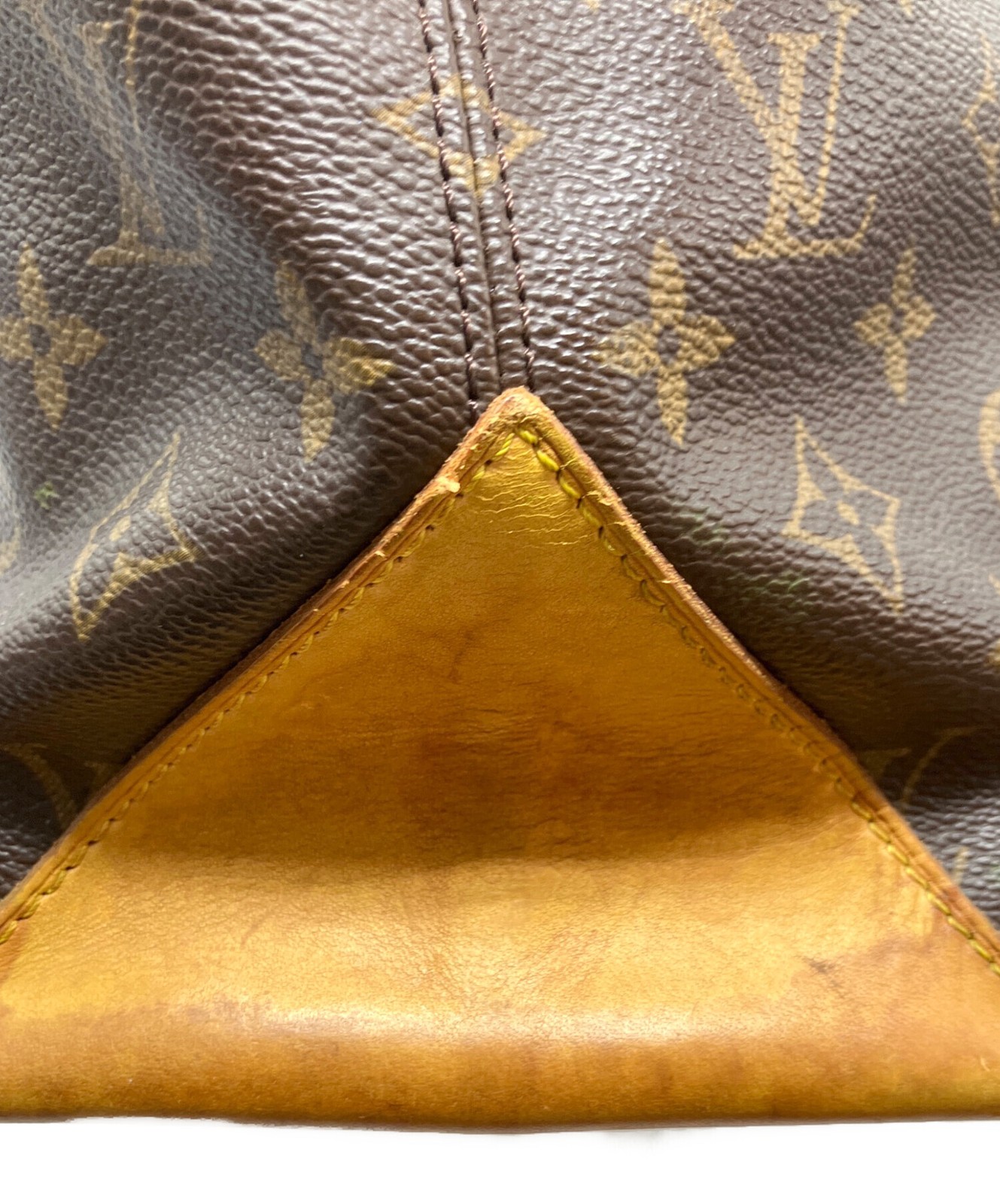 Louis Vuitton Monogram Cabas Mezzo Brown Shoulder Tote M51151 Women Auth