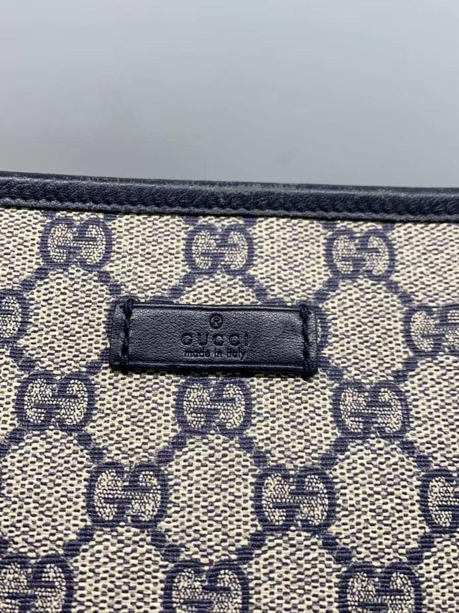 GUCCI Shoulder Bag GG Plus PVC NVY Allover Pattern