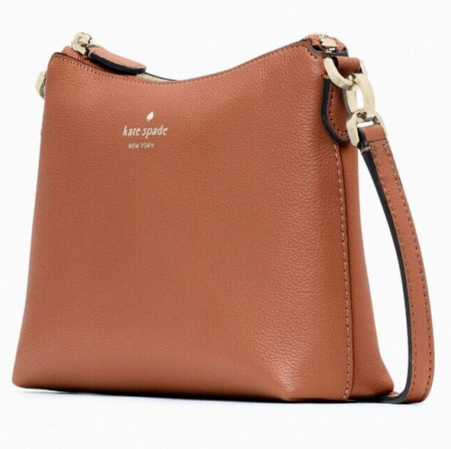 Kate Spade Bailey Crossbody Brown Leather K4651 Warm Gingerbread NWT $299 F