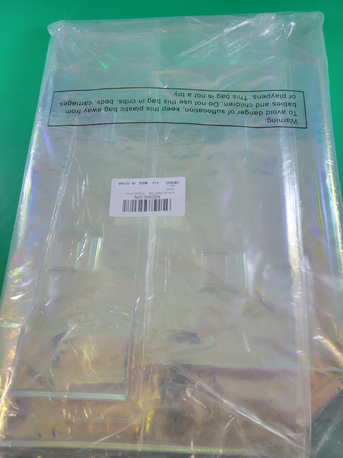 Portable Tote Bag Handbag Clear Shopping Wedding Waterproof Packaging PVC Vinyl