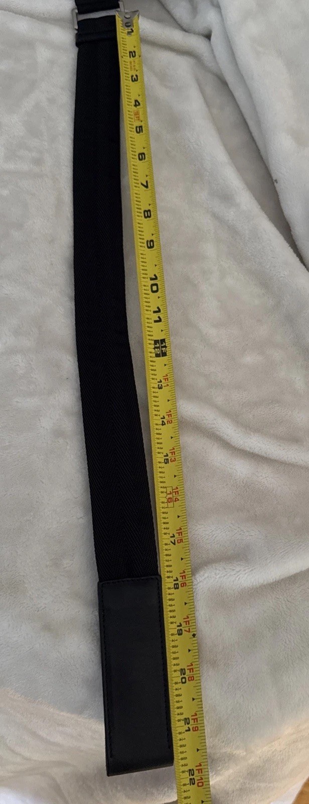 Prada Tessuto Nylon Slim Waist Belt Fanny Bag Black Triangle Logo Belt Vintage