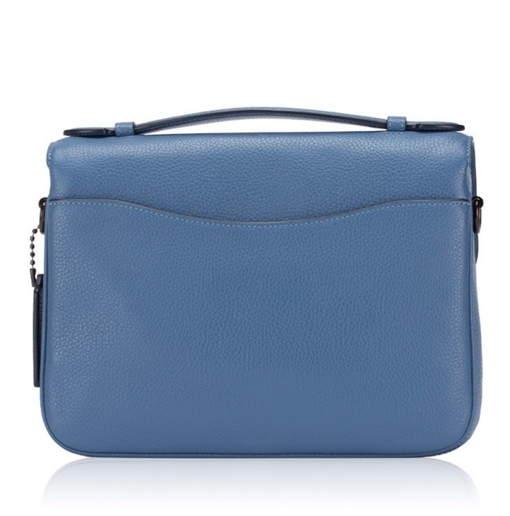New – Coach Cassie 26 Crossbody Bag Stone Blue – Pebbled Leather – Style 68348